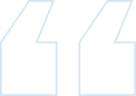 Blue double quotation mark symbols.